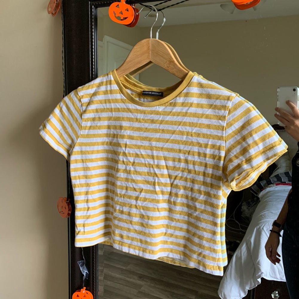 striped crop top
